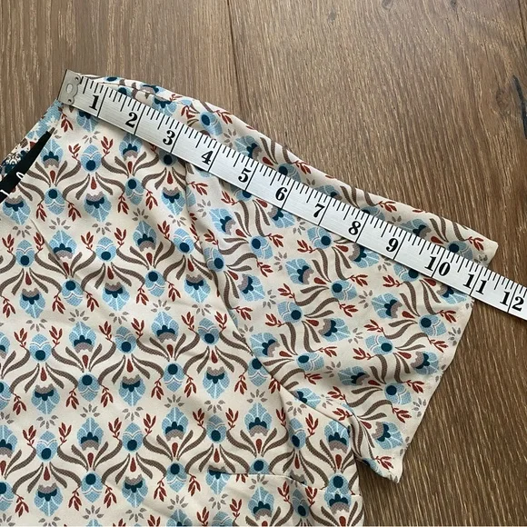 Lulus Botanical Beauty Beige Print Shift Dress Short Sleeves Mini Dress - Picture 16 of 16